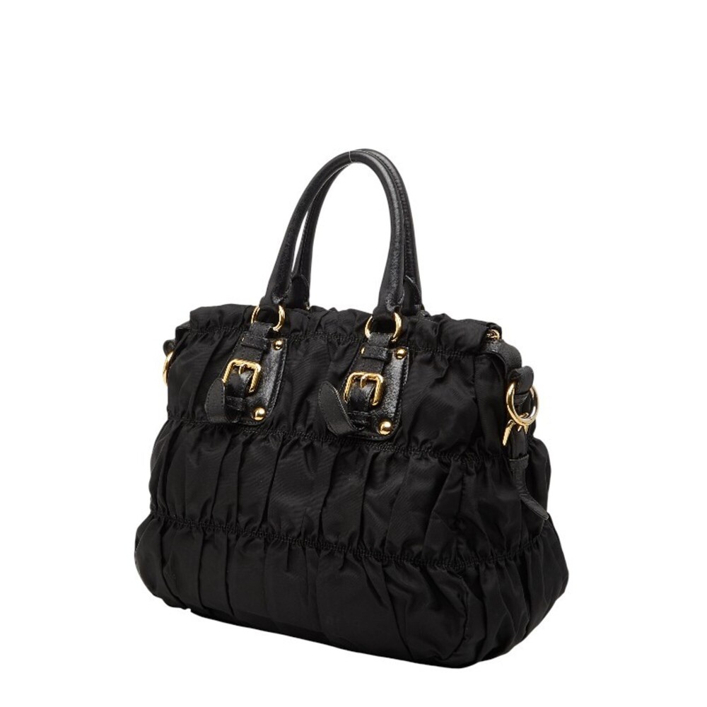 PRADA Black Leather Shoulder Bag - Picture 2 of 14